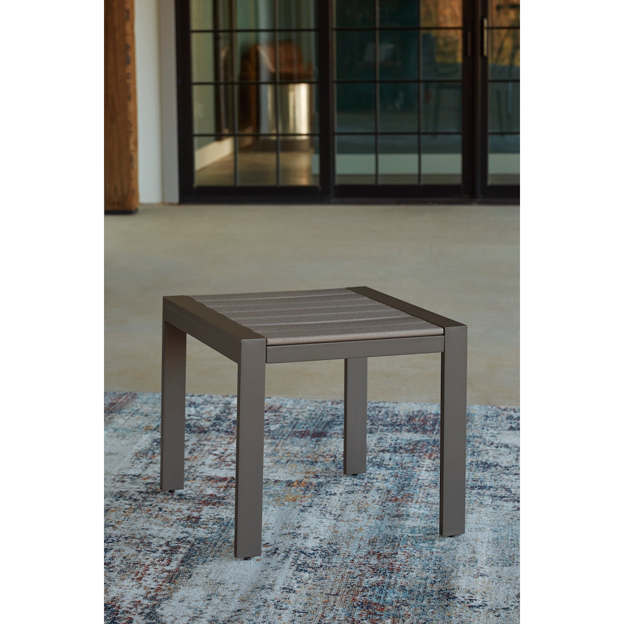 Ashley Furniture Signature Design Tropicava Outdoor End Table