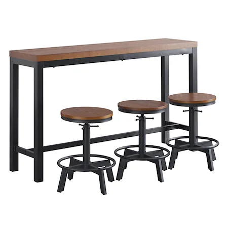 Counter Dining Table & Stools (Set of 4)