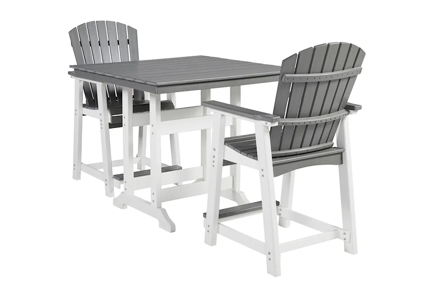 Transville 3-Piece Counter Table Set by Signature Design by Ashley at Esprit Decor Home Furnishings