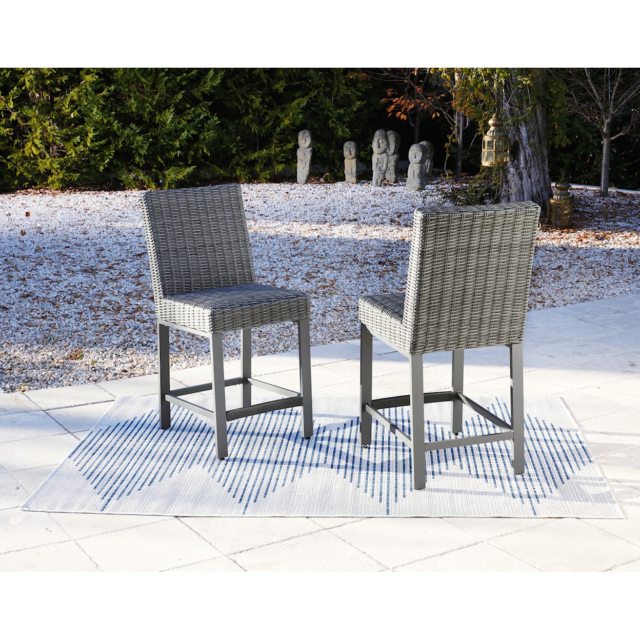 Ashley Signature Design Palazzo Outdoor Barstool (Set of 2)