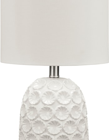 Moorbank Off-White Ceramic Table Lamp