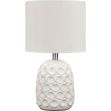 Moorbank Off-White Ceramic Table Lamp