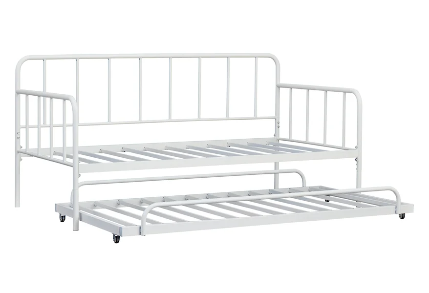 Trentlore Twin Metal Day Bed with Trundle by Signature Design by Ashley at Furniture Fair - North Carolina