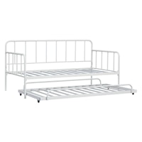Twin Metal Day Bed with Trundle