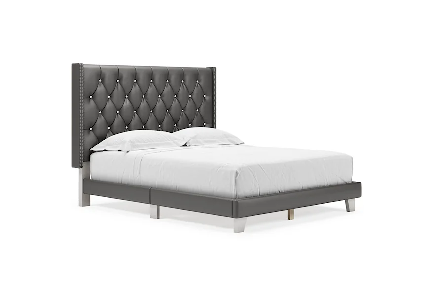 Vintasso Queen Upholstered Bed by Signature Design by Ashley at Furniture Fair - North Carolina