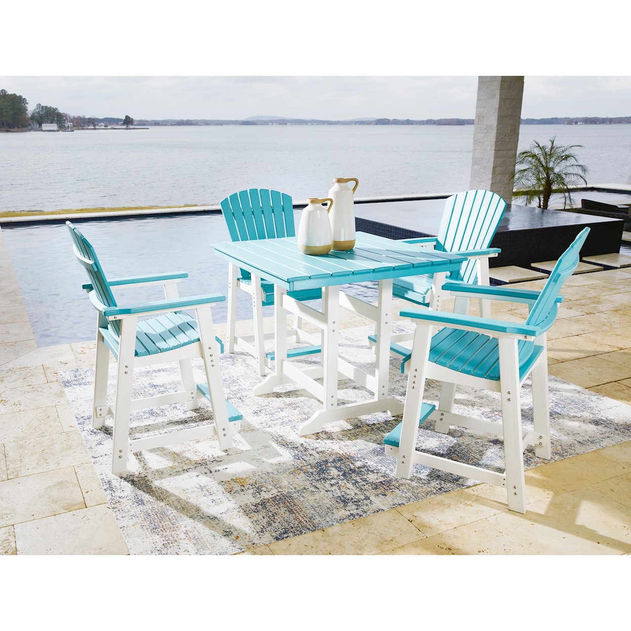 Signature Design Eisely Outdoor Counter Height Dining Table