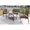Signature Design by Ashley Zariyah Loveseat/Chairs/Table Set (Set of 4)