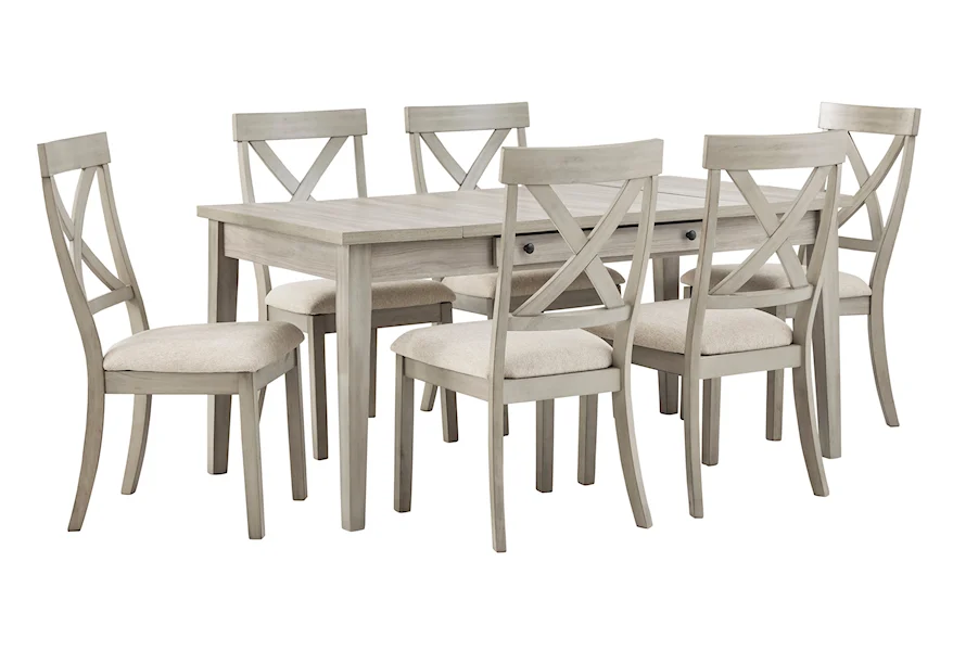 Parellen 7-Piece Table and Chair Set by Signature Design by Ashley at Royal Furniture