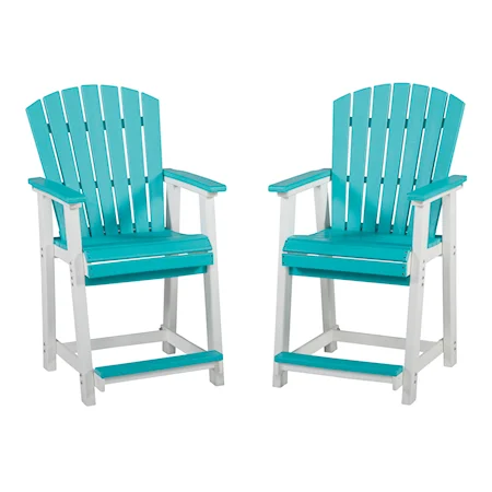  Outdoor Counter Height Bar Stool (Set of 2)