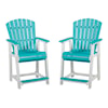 StyleLine Eisely  Outdoor Counter Height Bar Stool (Set of 2)