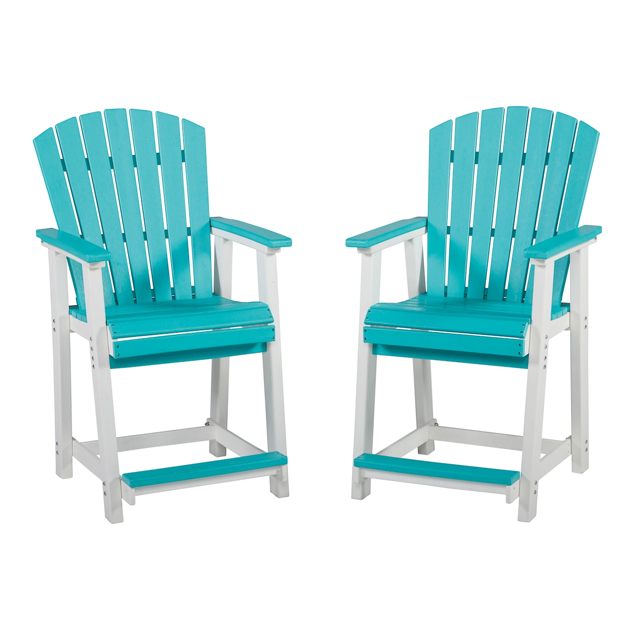Signature Design by Ashley Eisely  Outdoor Counter Height Bar Stool (Set of 2)