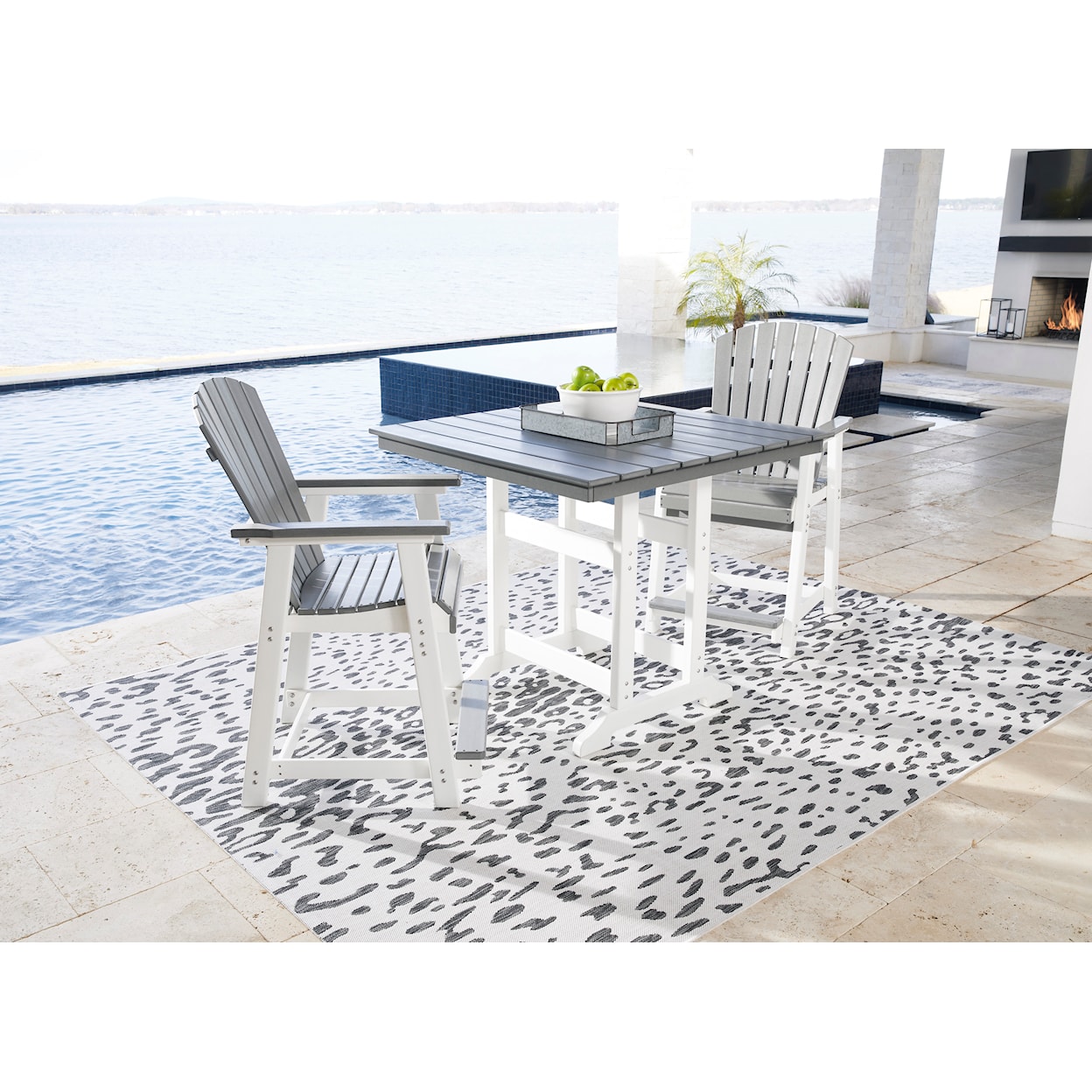 Ashley Signature Design Transville Outdoor Counter Height Dining Table