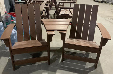 Adirondack chair discount set with table