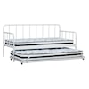 Signature Design Trentlore Twin Metal Day Bed with Trundle