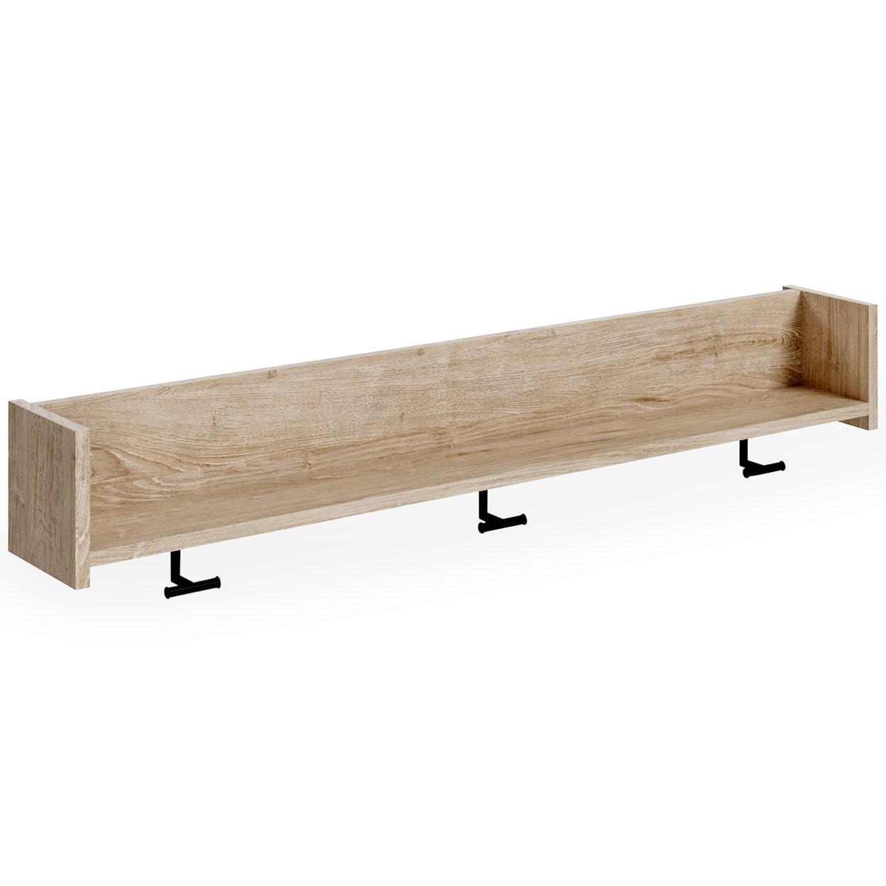 Signature Design by Ashley Oliah Wall Mounted Coat Rack with Shelf