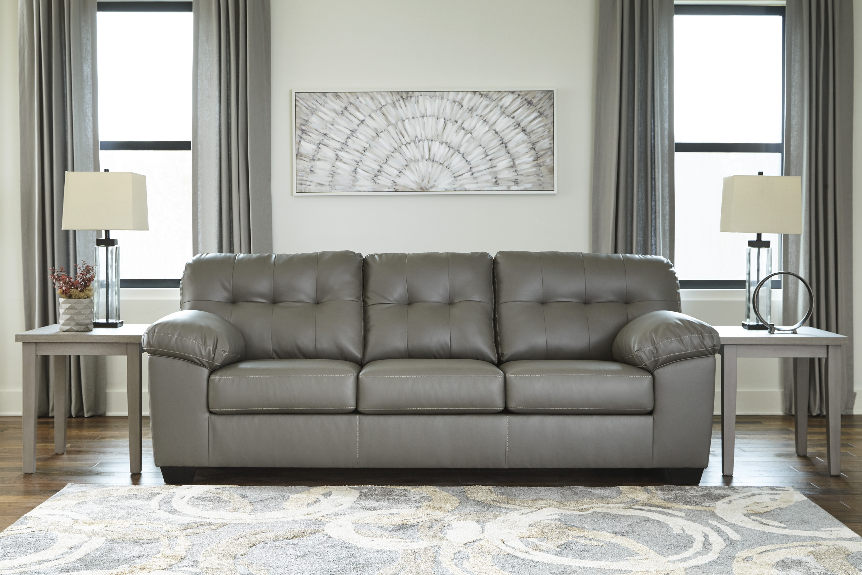 Pillows for gray leather couch hot sale