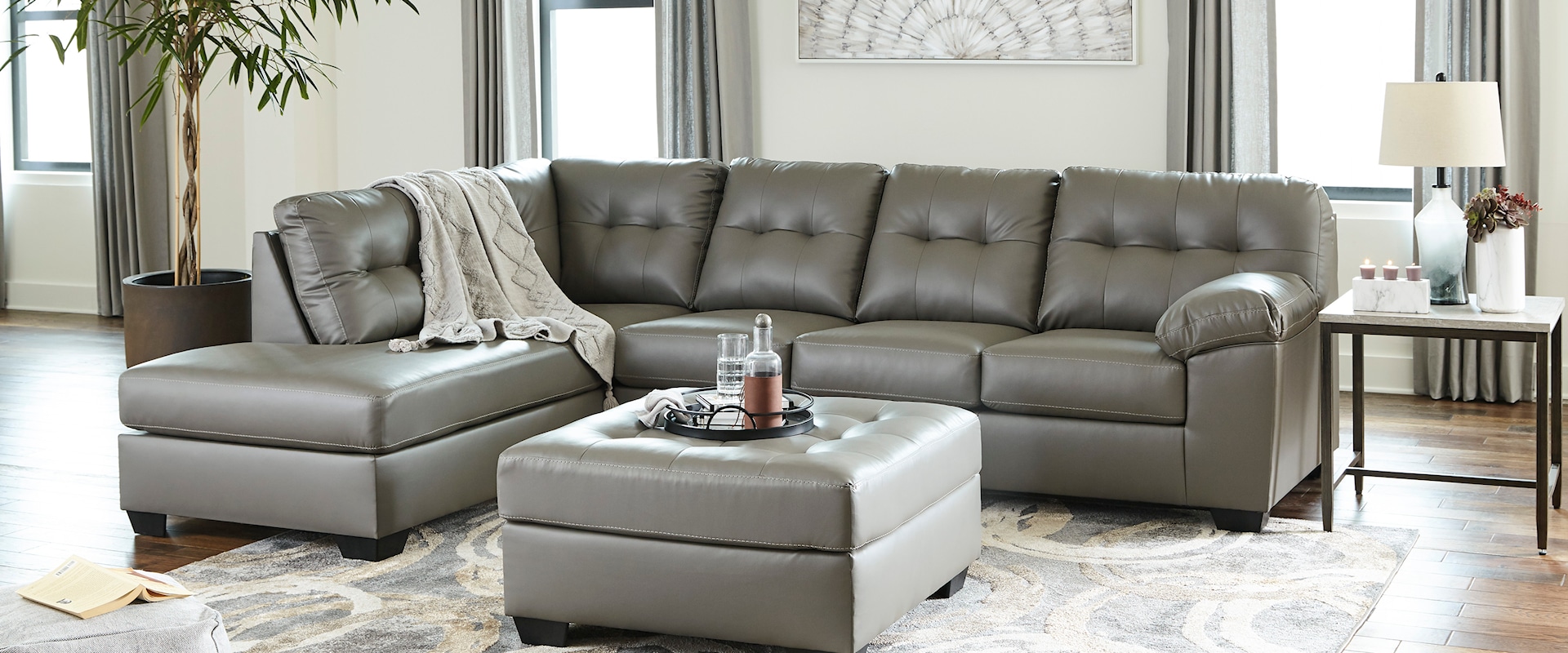 Sectional and Ottoman