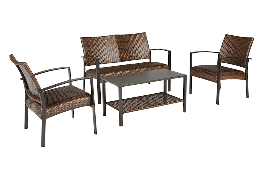 Zariyah Loveseat/Chairs/Table Set (Set of 4) by Signature Design by Ashley at Royal Furniture