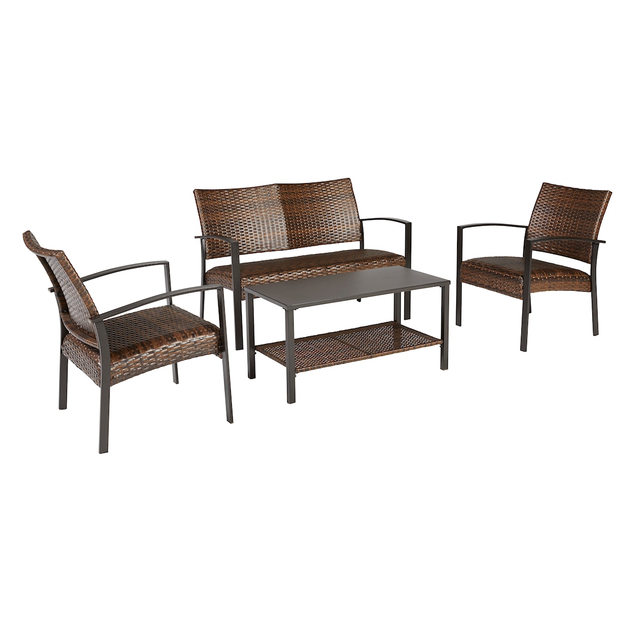 Signature Design by Ashley Zariyah Loveseat/Chairs/Table Set (Set of 4)