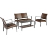 StyleLine Zariyah Loveseat/Chairs/Table Set (Set of 4)