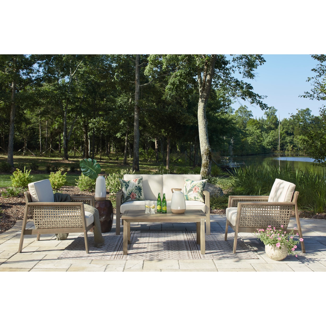 Benchcraft Barn Cove Outdoor Coffee Table