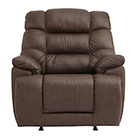 Leather Match Rocker Recliner