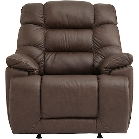 Leather Match Rocker Recliner