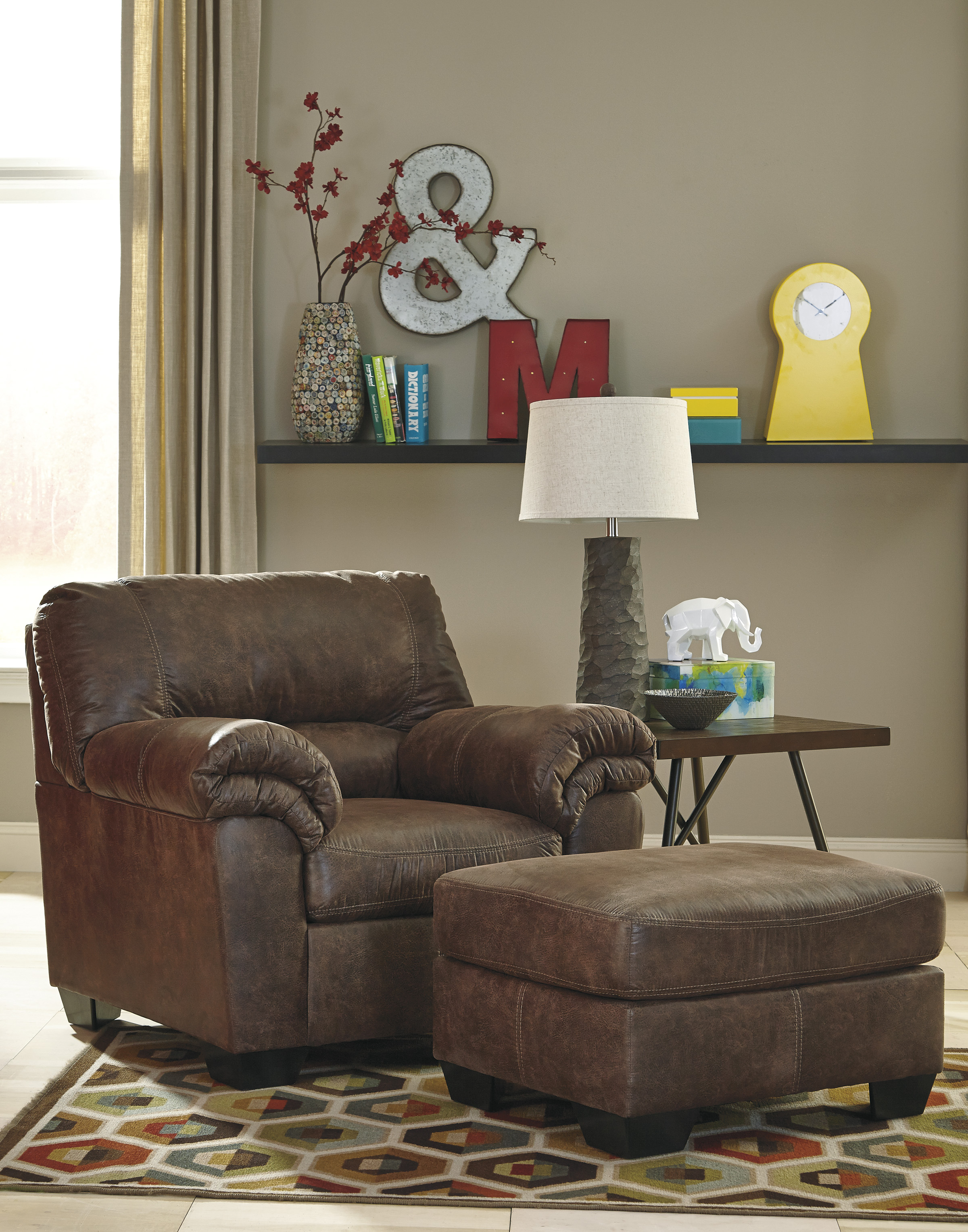 Chair with discount ottoman ashley furniture