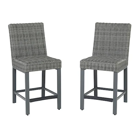 Outdoor Counter Height Barstool (Set of 2)