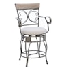 Powell Beeson Upholstered Counter Stool with Arms