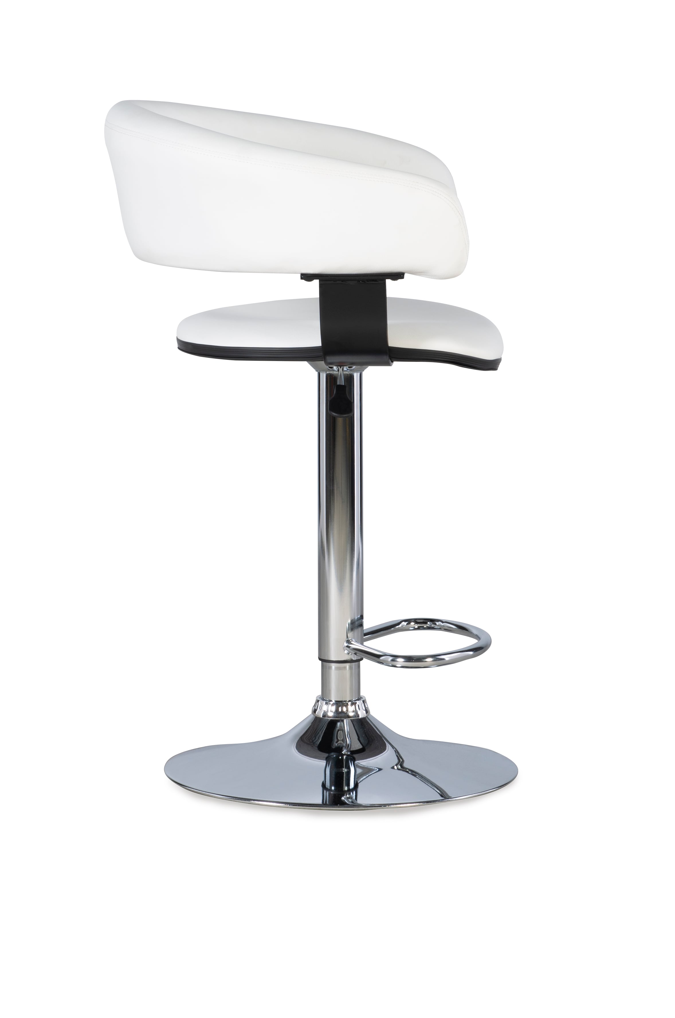 Powell Bar Stools P Barrel & Chrome Bar Stool