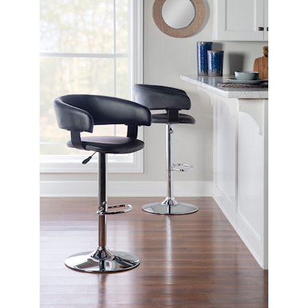 Barrel Back Bar Stool