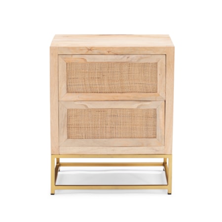 Rattan 2-Drawer Cabinet