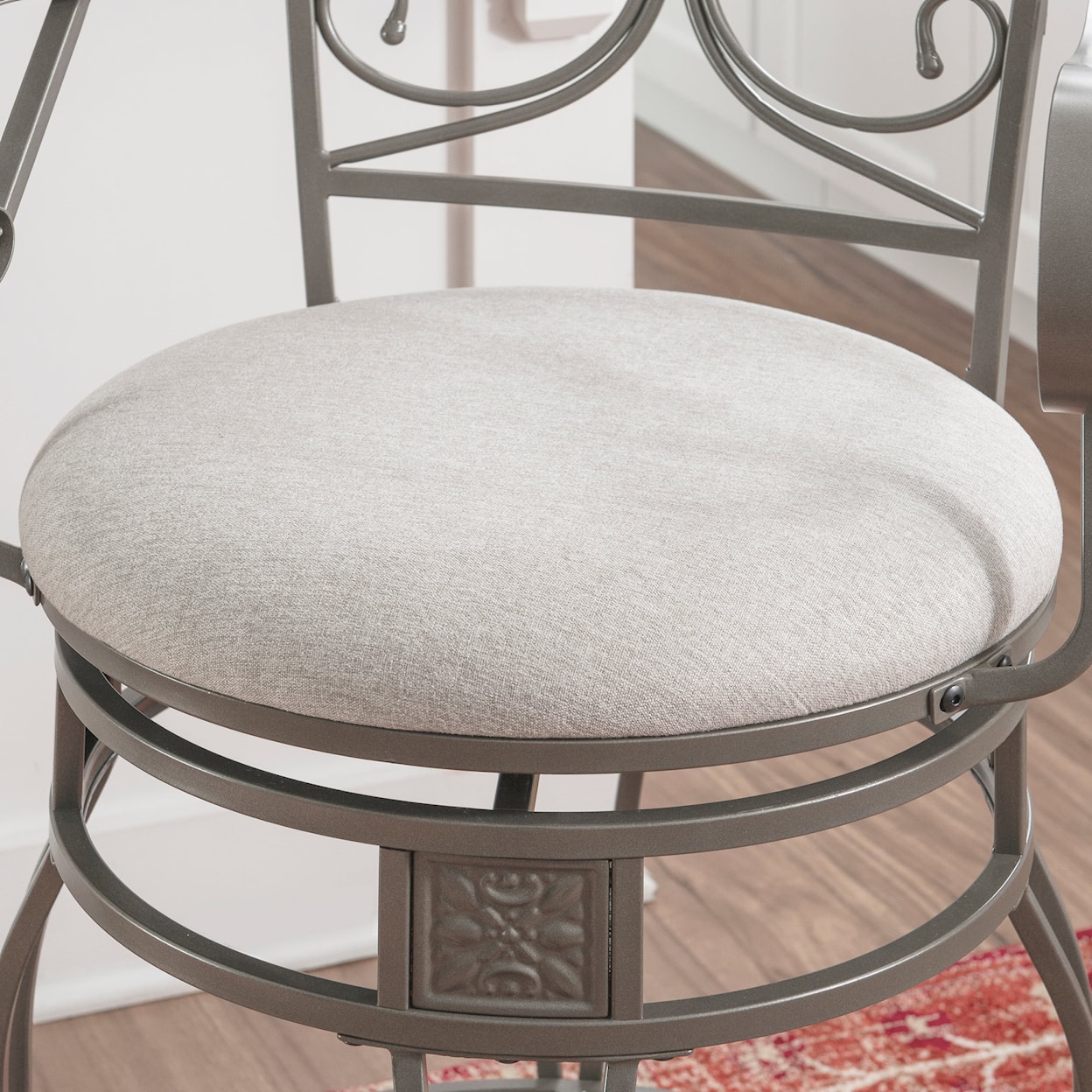 Powell Beeson Upholstered Counter Stool with Arms