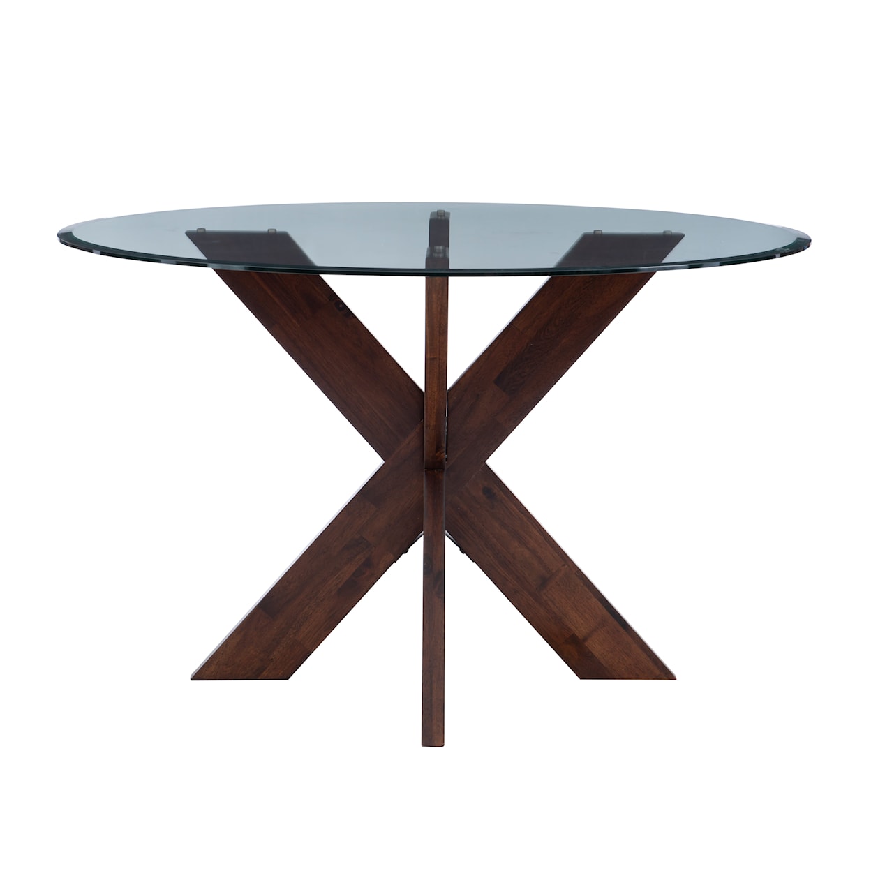 Powell Adler Dining Table with Glass Top