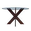 Powell Adler Dining Table with Glass Top