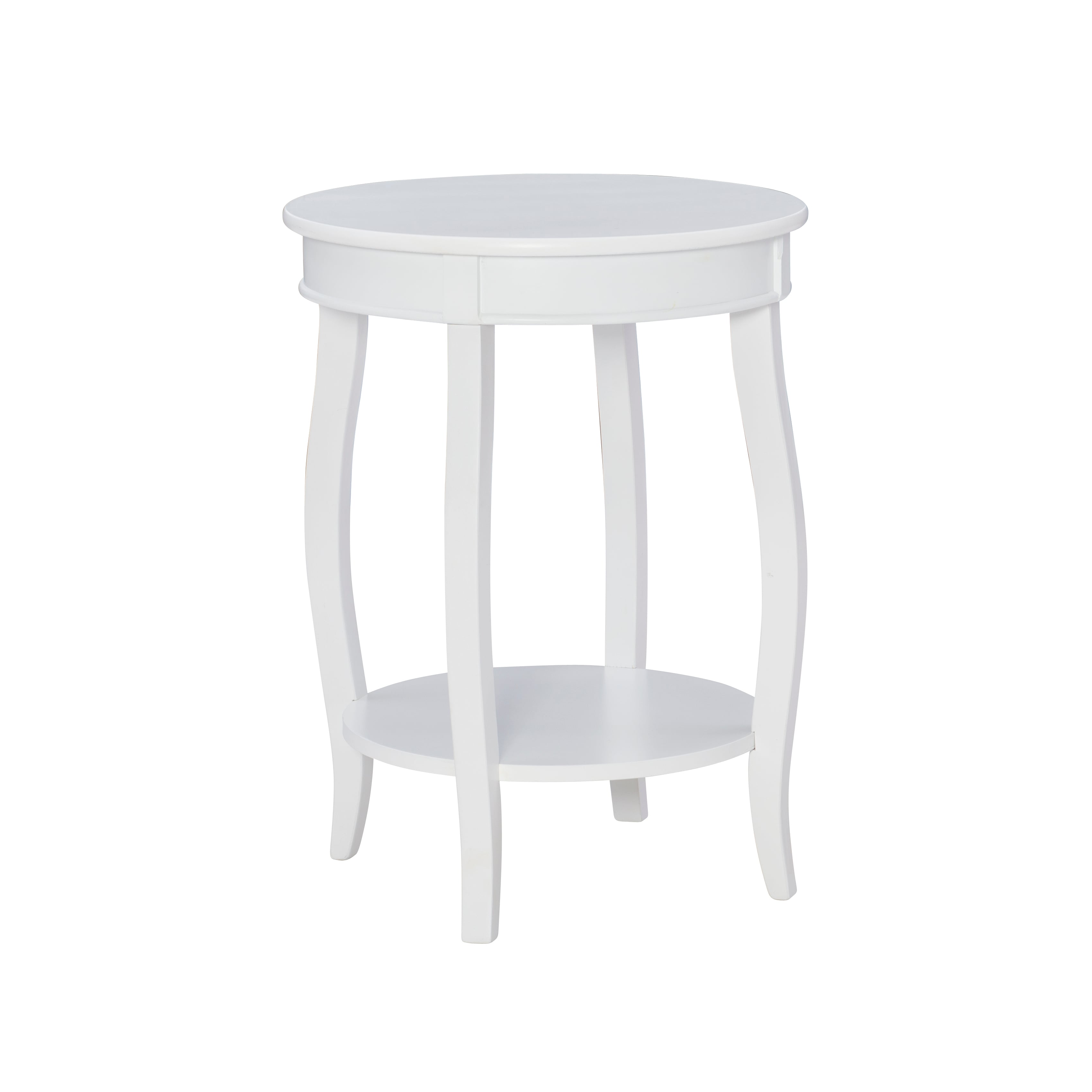 Powell Accent Tables Round Table w/ Shelf