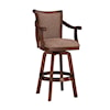 Powell Warm Cherry Swivel Bar Stool