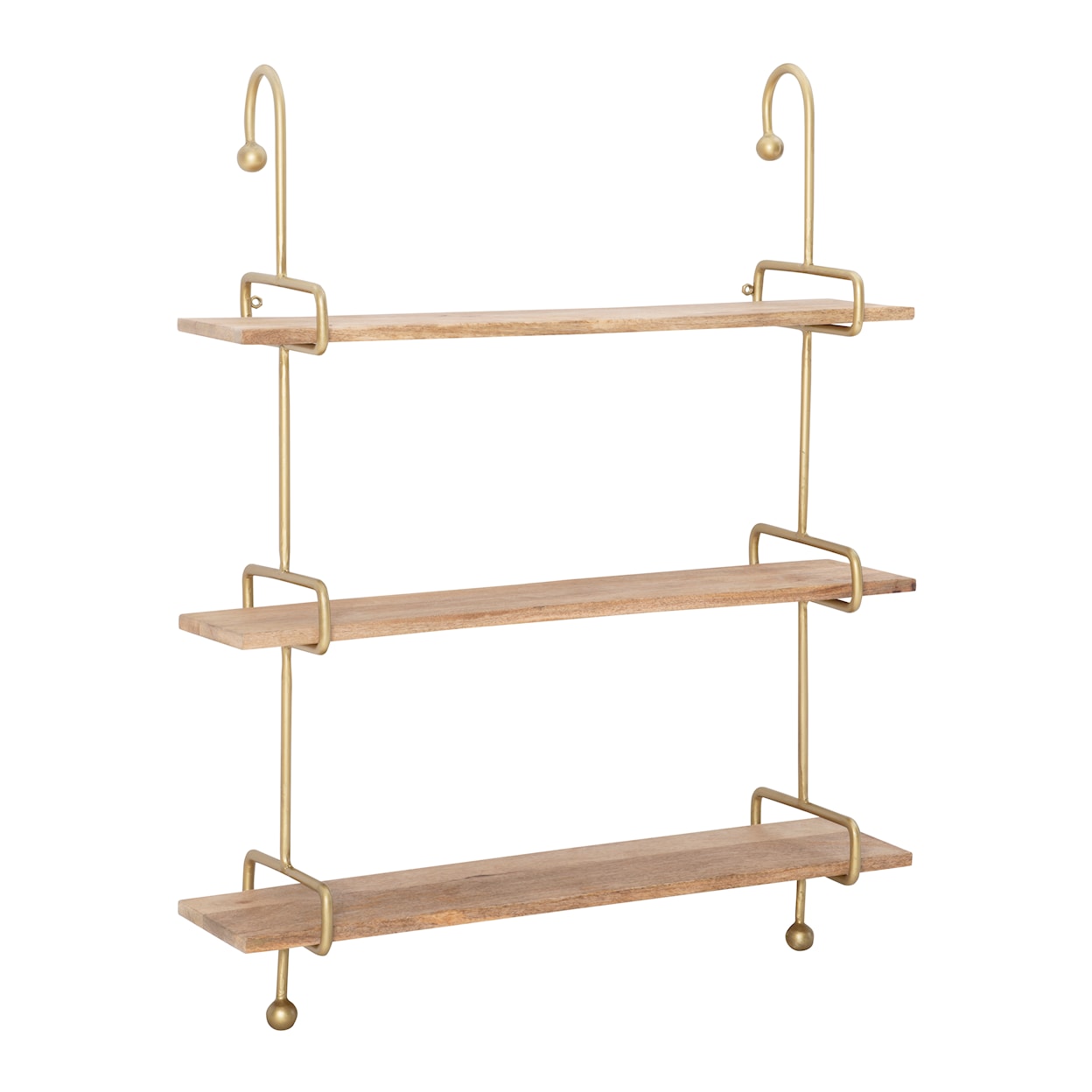 Powell WESLEIGH Wesleigh Wall Shelves Gold Metal