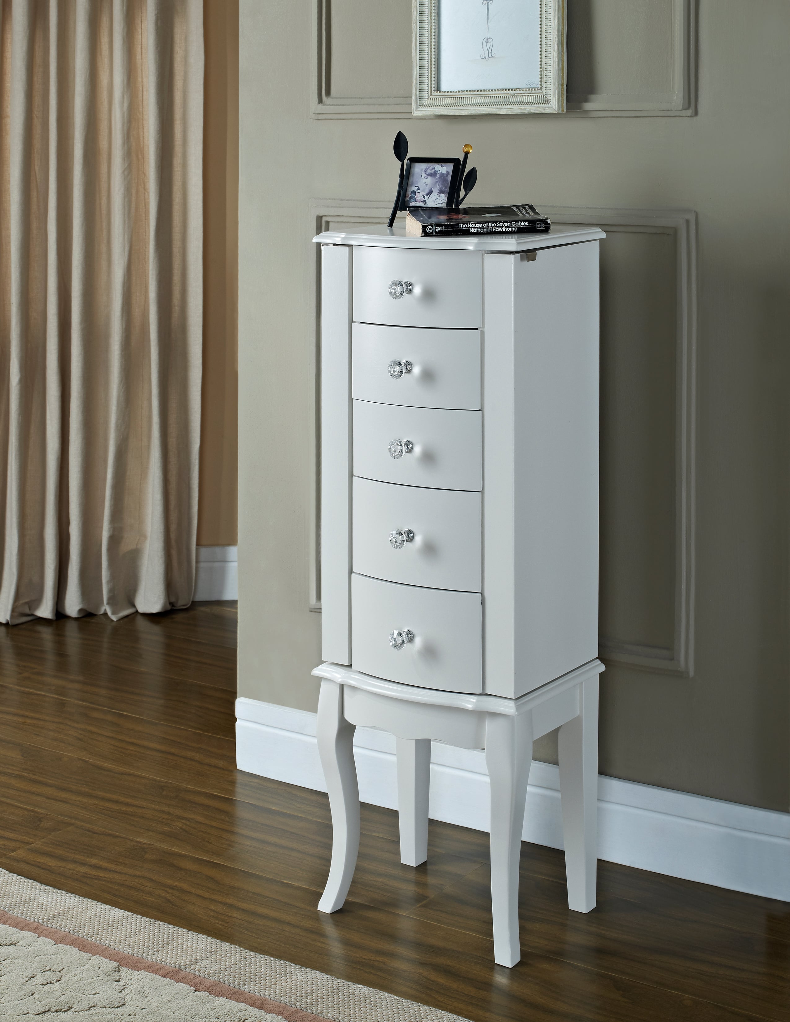 White Jewelry Armoire