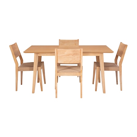 5-Piece Dining Set Natural