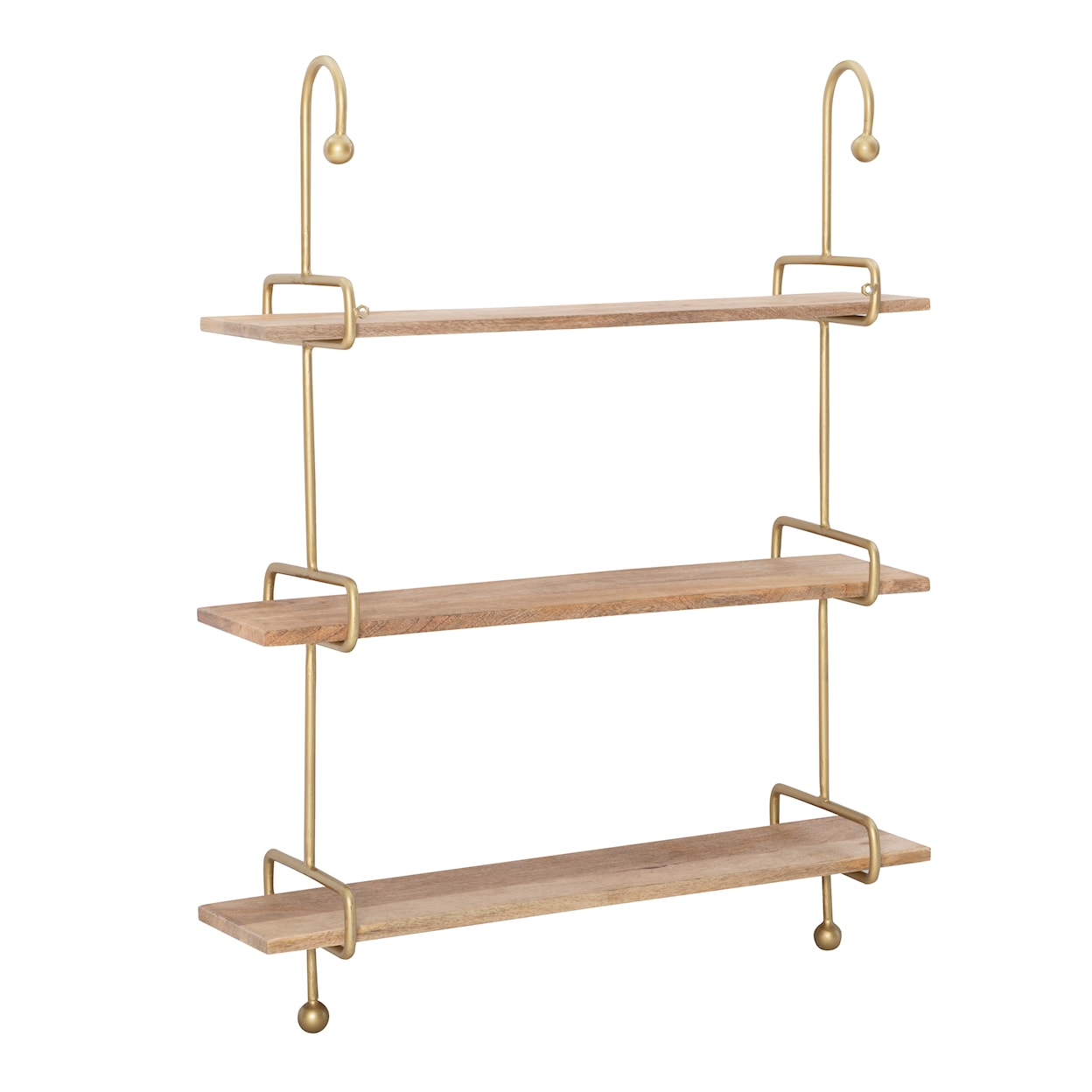 Powell WESLEIGH Wesleigh Wall Shelves Gold Metal