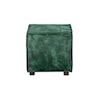 Powell Decter Decter Leather Ottoman Green