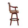 Powell Warm Cherry Swivel Bar Stool