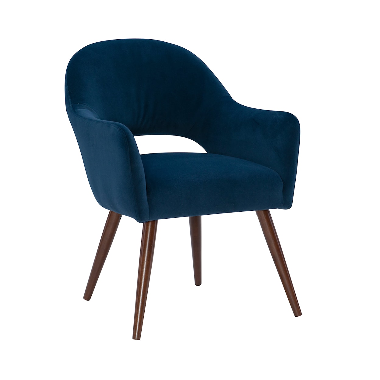 Powell Sabine Dining Chair with Velvet Ink Upholstery