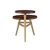 Powell Collis Collis Two Tiered Side Table Gold
