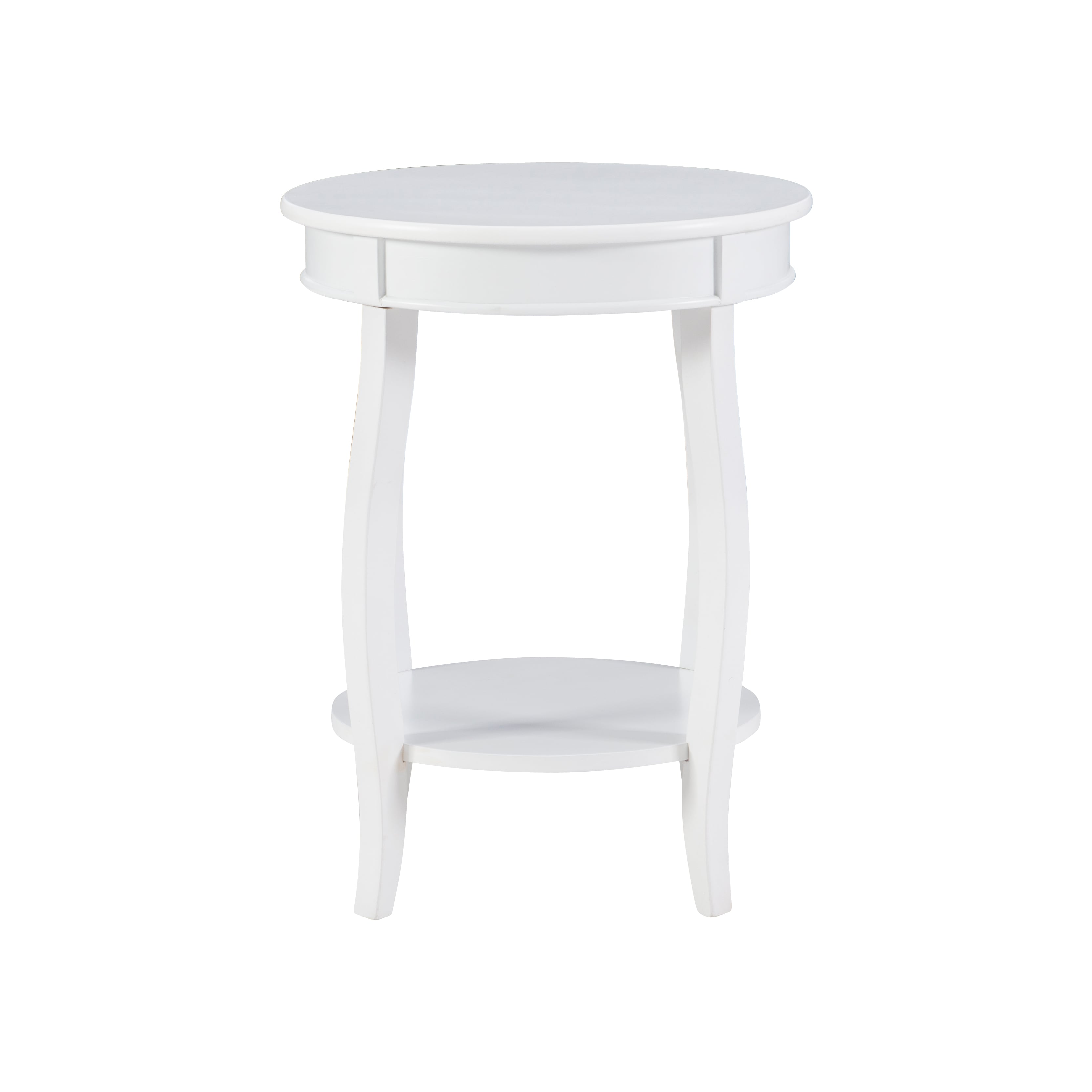 Powell Accent Tables Round Table w/ Shelf