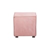 Powell Decter Decter Leather Ottoman Pink