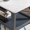 Powell Rainier Coffee Table with Grey Marble Top