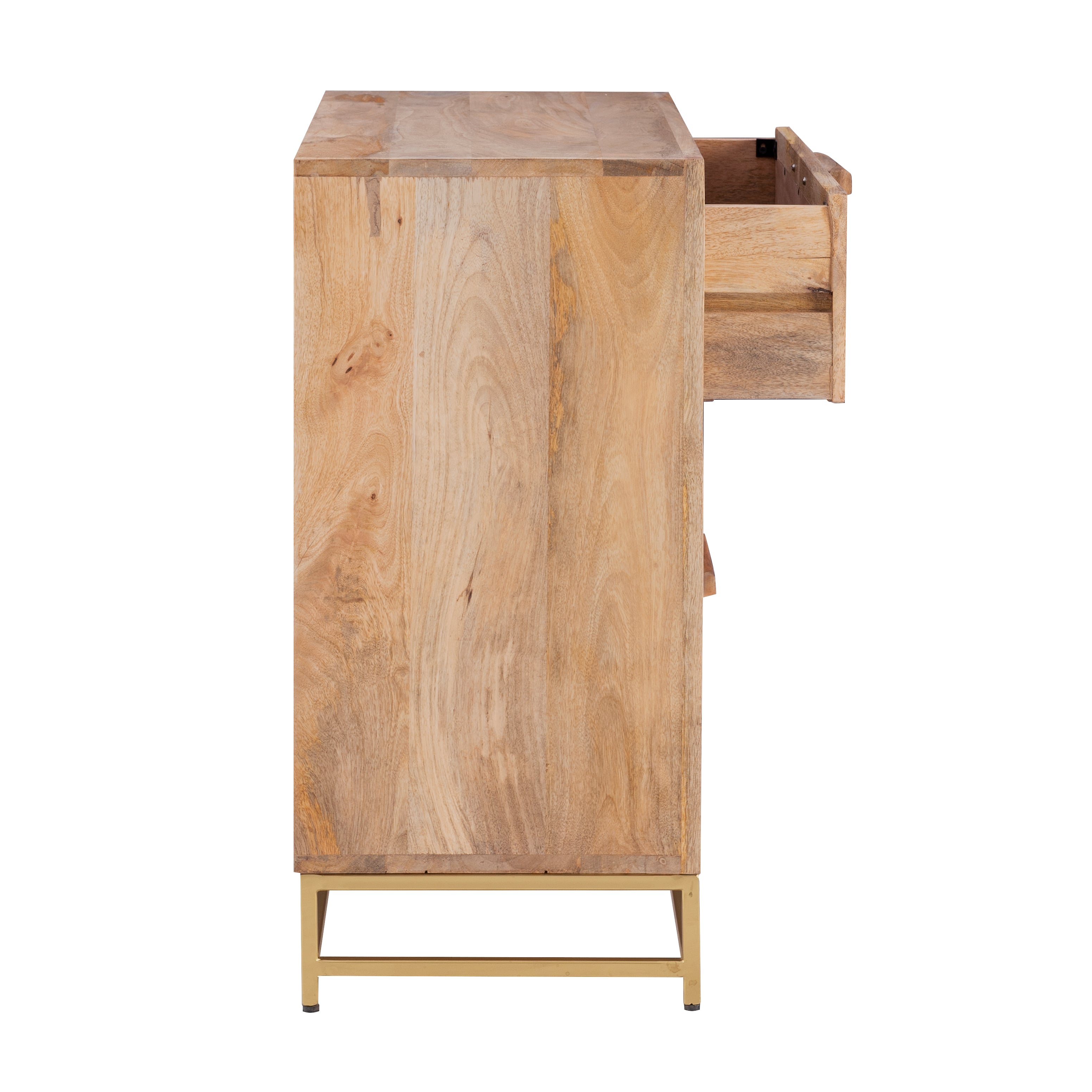 Powell Janie 3-Drawer Rattan Cabinet